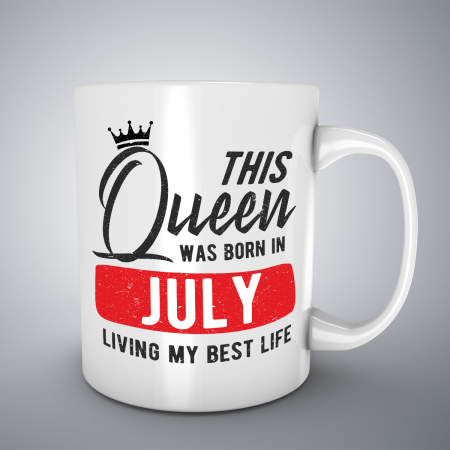 Cani aniversare - Cana cu mesaj aniversar, This Queen Was Born In