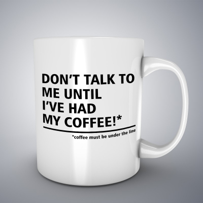Cani cafea - Cana ceramica alba pentru cafea/ceai, Don't talk to me