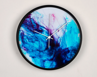 Ceasuri Moderne - Ceas de perete, pentru living, birou sau showroom, Blue influence