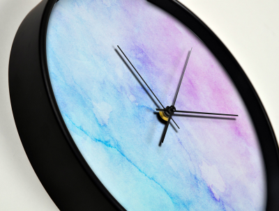 Ceas de perete, pentru living, birou sau showroom, Fundal grunge multicolor [2]