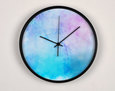 Ceasuri Moderne - Ceas de perete, pentru living, birou sau showroom, Fundal grunge multicolor