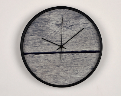 Ceasuri Moderne - Ceas de perete, pentru living, birou sau showroom, Lemn crapat