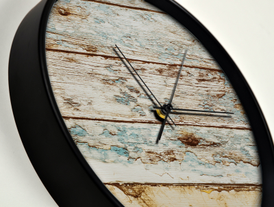 Ceas de perete, pentru living, birou sau showroom, Lemn invechit [2]