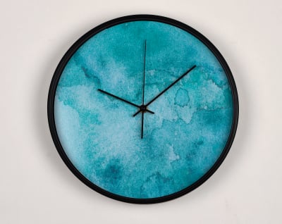 Ceasuri Moderne - Ceas de perete, pentru living, birou sau showroom, Pete albastre