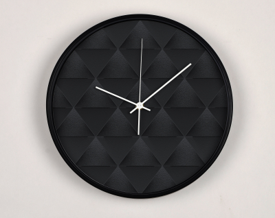 Ceasuri Moderne - Ceas de perete, pentru living, birou sau showroom, Prisme negre