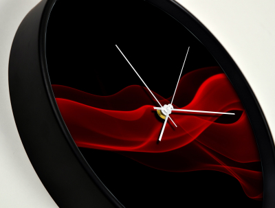 Ceas de perete, pentru living, birou sau showroom, Red waves [1]