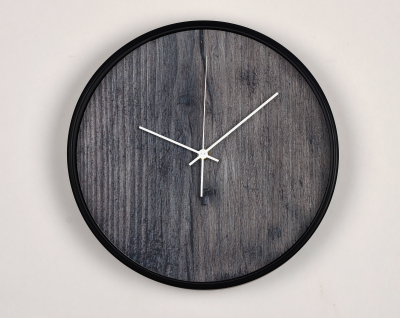 Ceasuri Moderne - Ceas de perete, pentru living, birou sau showroom, Sectiune lemn