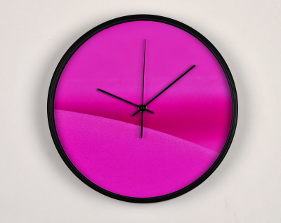 Ceasuri Moderne - Ceas de perete, pentru living, birou sau showroom, Valuri magenta