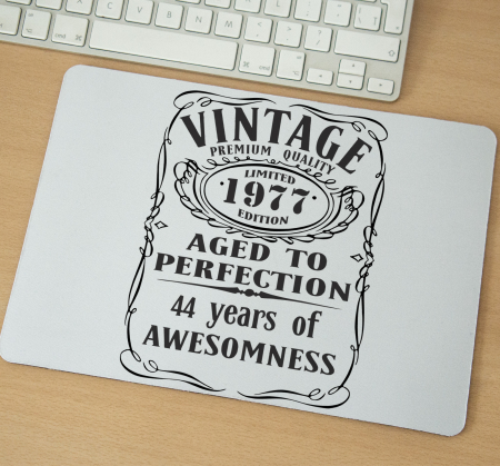 Mousepad - Mousepad cu mesaj aniversar, Aged To Perfection