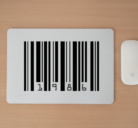 Mousepad cu mesaj aniversar, Codabar [1]