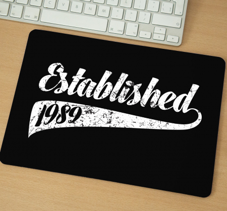 Mousepad - Mousepad cu mesaj aniversar, Established In...