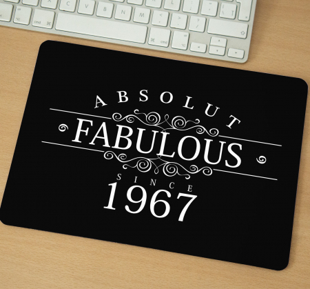 Mousepad - Mousepad cu mesaj aniversar, Fabulous Since