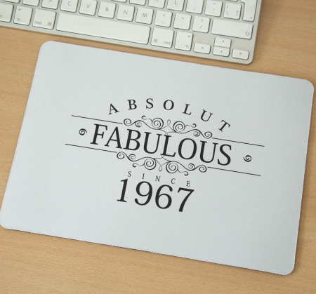 Mousepad - Mousepad cu mesaj aniversar, Fabulous Since