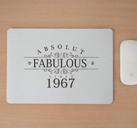Mousepad cu mesaj aniversar, Fabulous Since [1]