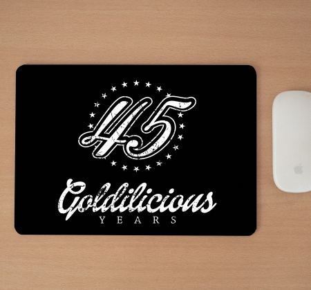 Mousepad cu mesaj aniversar, Goldilicious Years [1]