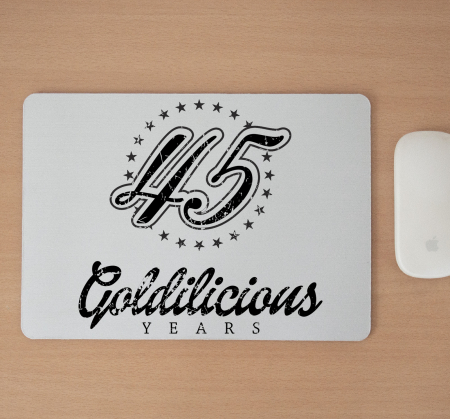 Mousepad cu mesaj aniversar, Goldilicious Years [1]