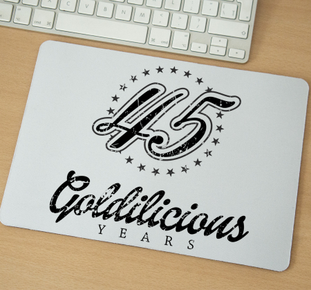Mousepad - Mousepad cu mesaj aniversar, Goldilicious Years