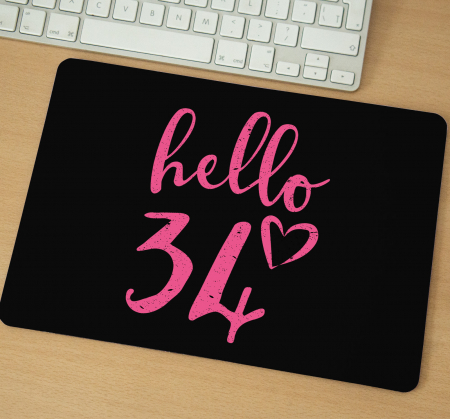 Mousepad cu mesaj aniversar, Hello my Age