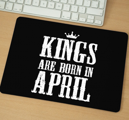 Mousepad - Mousepad cu mesaj aniversar, Kings Are Born In