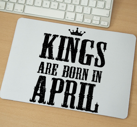 Mousepad - Mousepad cu mesaj aniversar, Kings Are Born In