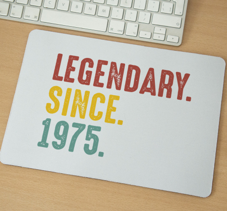 Mousepad - Mousepad cu mesaj aniversar, Legendary Since...