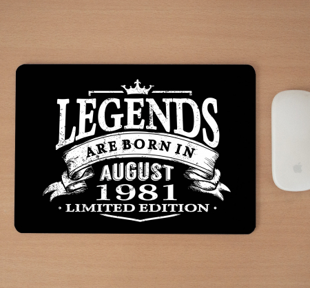 Mousepad cu mesaj aniversar, Legends [1]