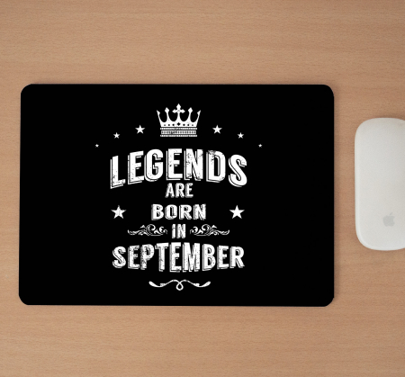 Mousepad cu mesaj aniversar, Legends are Born [1]