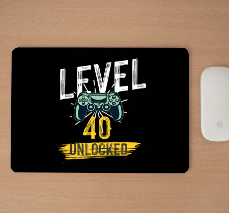 Mousepad cu mesaj aniversar, New Level Unlocked [1]