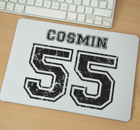 Mousepad - Mousepad cu mesaj aniversar, Numele & Varsta ta