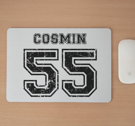 Mousepad cu mesaj aniversar, Numele & Varsta ta [1]