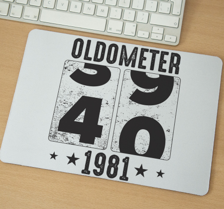 Mousepad - Mousepad cu mesaj aniversar, Oldometer