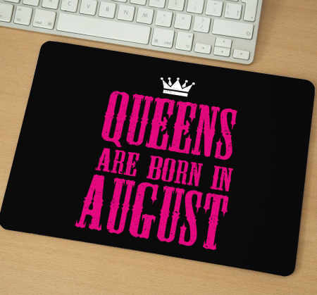 Mousepad - Mousepad cu mesaj aniversar, Queens Are Born In