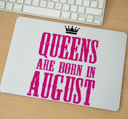Mousepad - Mousepad cu mesaj aniversar, Queens Are Born In