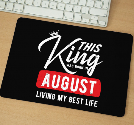 Mousepad - Mousepad cu mesaj aniversar, This King Was Born In