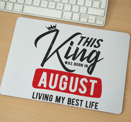 Mousepad - Mousepad cu mesaj aniversar, This King Was Born In