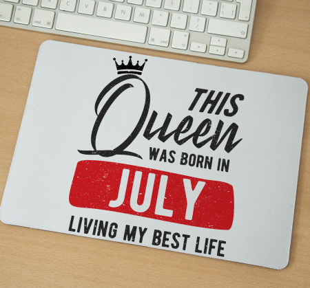 Mousepad - Mousepad cu mesaj aniversar, This Queen Was Born In