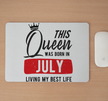Mousepad cu mesaj aniversar, This Queen Was Born In [1]