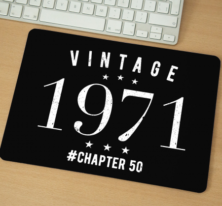 Mousepad cu mesaj aniversar, Vintage Chapter