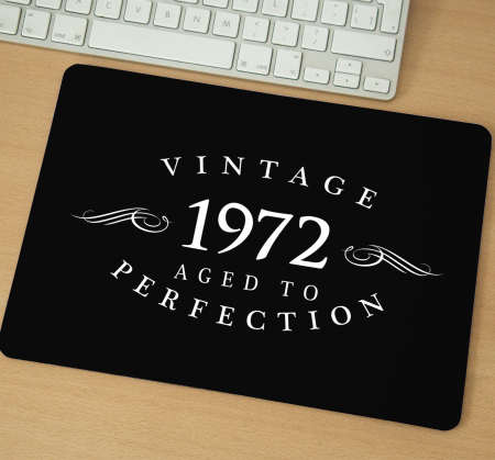 Mousepad - Mousepad cu mesaj aniversar, Vintage Perfection