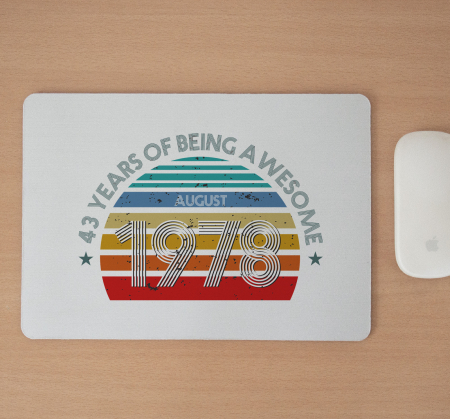 Mousepad cu mesaj aniversar, Years of Being Awesome [1]