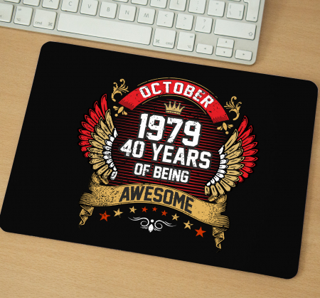 Mousepad cu mesaj aniversar, Years of Being Awesome