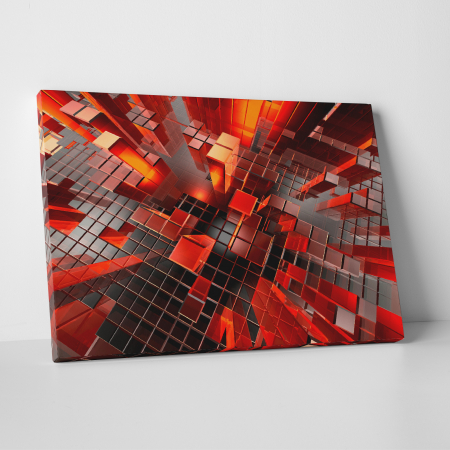 Tablouri canvas - Tablou canvas abstract, 3D Tetris