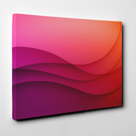 Tablou canvas abstract, Curbe rosiatice [3]