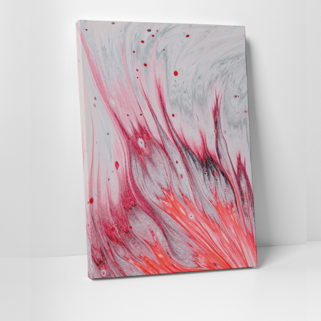 Tablouri canvas Abstracte - Tablou canvas abstract, Flacara roz