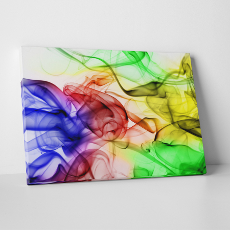 Tablouri canvas - Tablou canvas abstract, Fum in culori