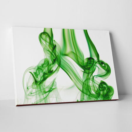 Tablouri canvas - Tablou canvas abstract, Fum verde