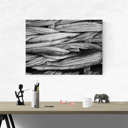 Tablou canvas abstract, Impletitura papura [3]