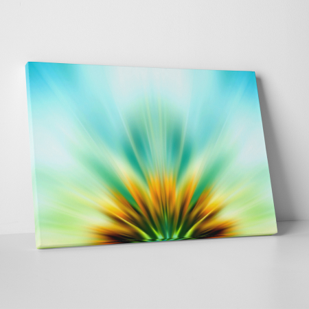 Tablouri canvas - Tablou canvas abstract, Kiwi albastru