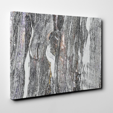 Tablou canvas abstract, Lemn albit [1]