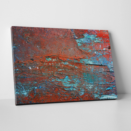 Tablouri canvas Abstracte - Tablou canvas abstract, Lemn rosiatic putrezit